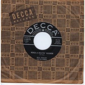 Bill Haley & His Comets 45 Rock-A-Beatin' Boogie/Burn That Candle Decca VG Rock